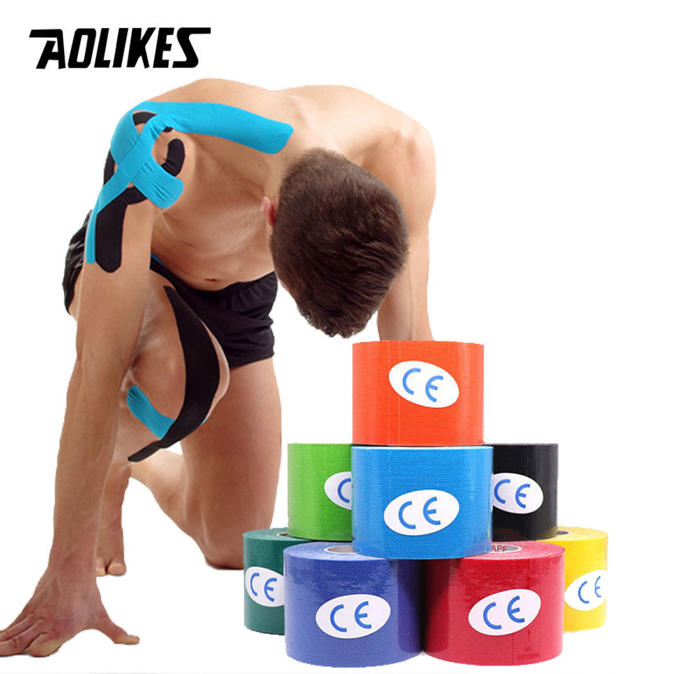Sports Taping Precut - AOLIKES Nastro kinesiologico di 2 dimensioni