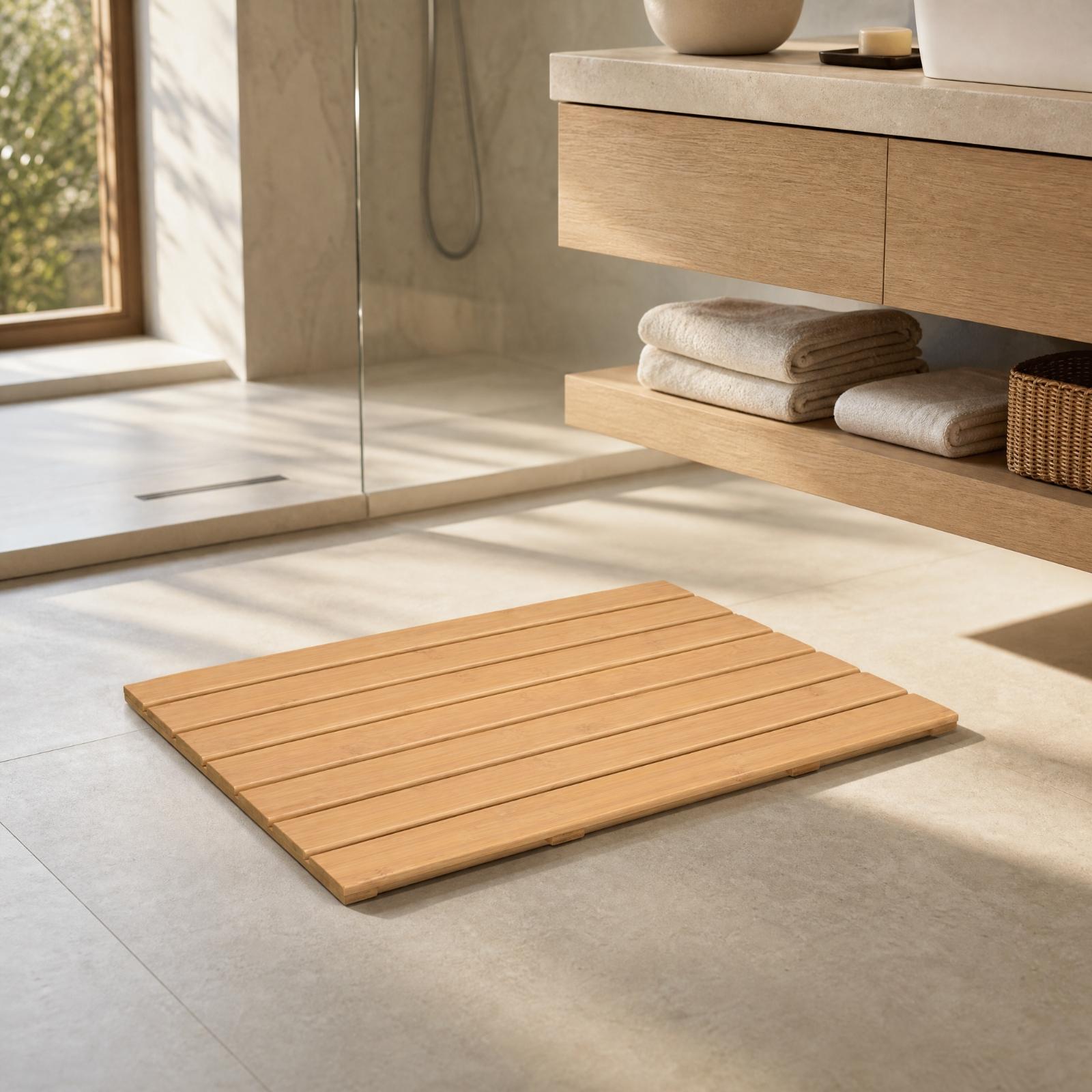 Bamboo Bath Mat - Tappetino da bagno in bambù a